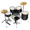 Ashthorpe 5-Piece Complete Full Size Adult Drum Set with Remo Batter Heads